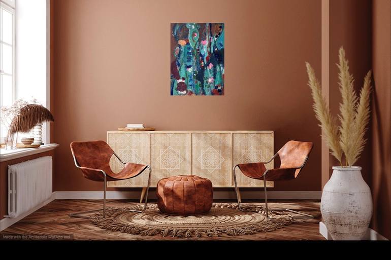 Original Fine Art Abstract Painting by Christel Haag