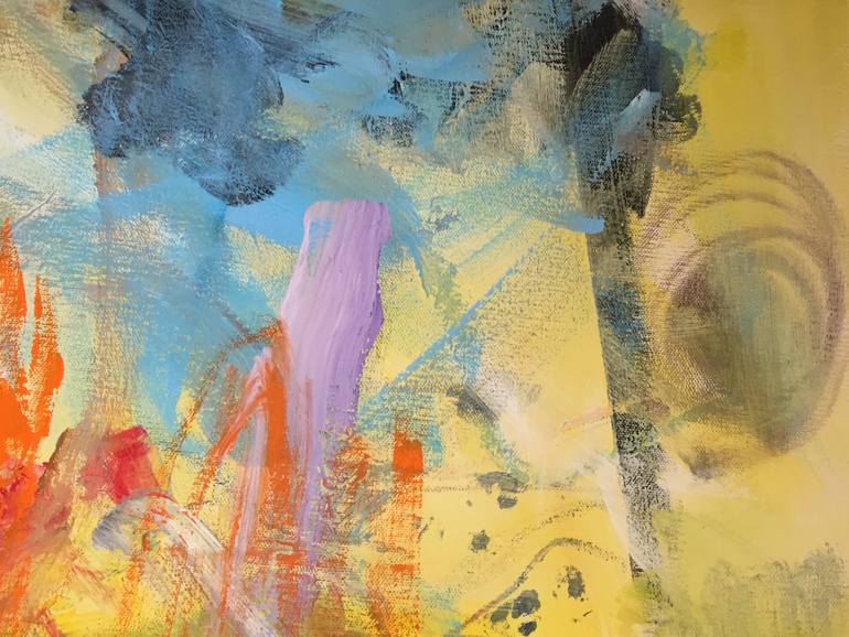 Original Abstract Expressionism Abstract Painting by Christel Haag
