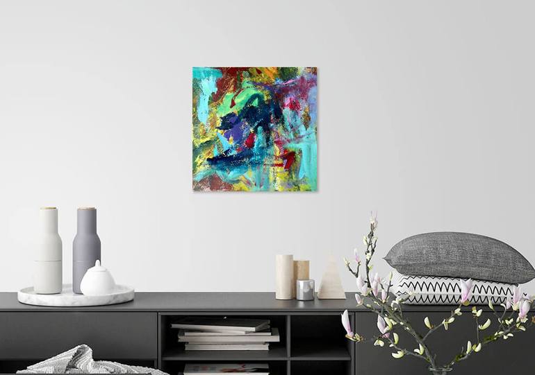 Original Abstract Expressionism Abstract Painting by Christel Haag