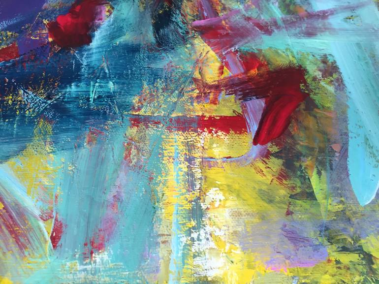 Original Abstract Expressionism Abstract Painting by Christel Haag