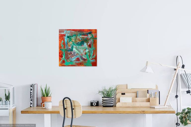 Original Abstract Expressionism Abstract Painting by Christel Haag