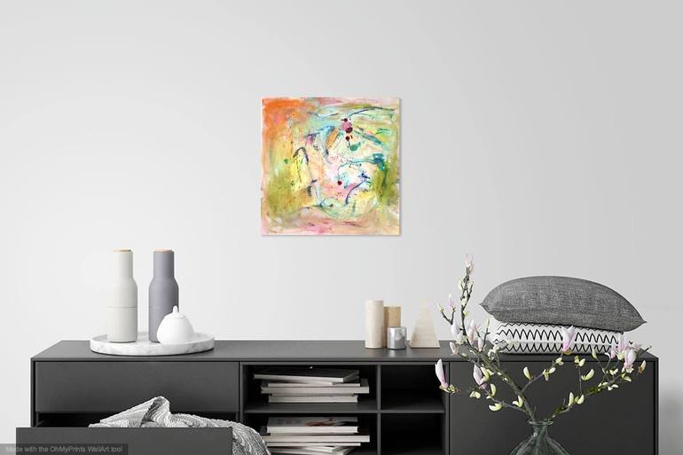 Original Fine Art Abstract Painting by Christel Haag