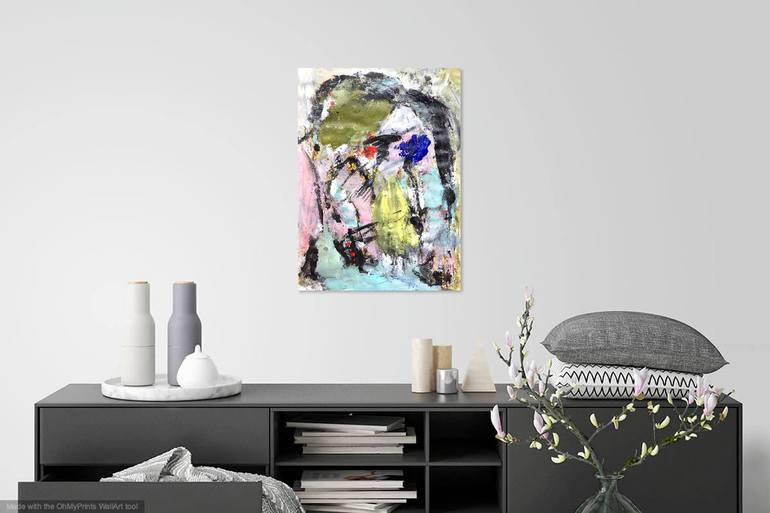 Original Abstract Expressionism Abstract Painting by Christel Haag