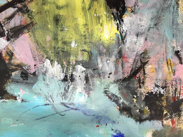 Original Abstract Expressionism Abstract Painting by Christel Haag