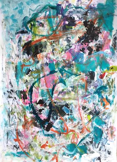 Original Abstract Expressionism Abstract Paintings by Christel Haag