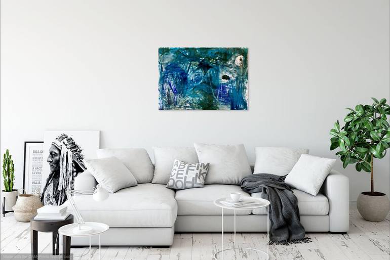 Original Abstract Expressionism Abstract Painting by Christel Haag