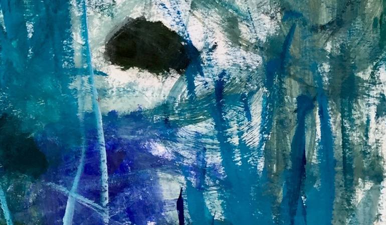 Original Abstract Expressionism Abstract Painting by Christel Haag