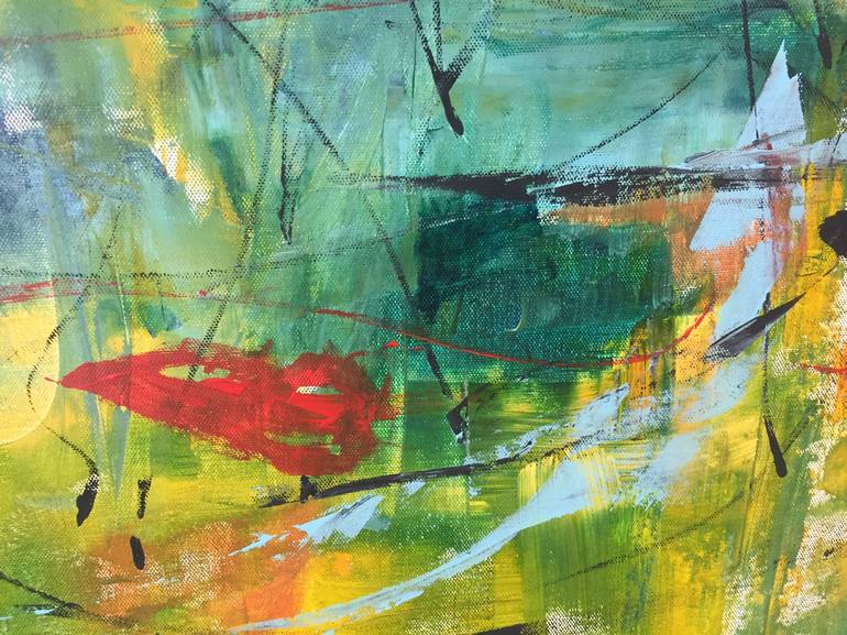 Original Abstract Expressionism Abstract Painting by Christel Haag