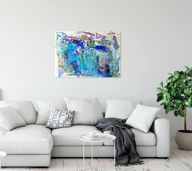 Original Abstract Expressionism Abstract Painting by Christel Haag