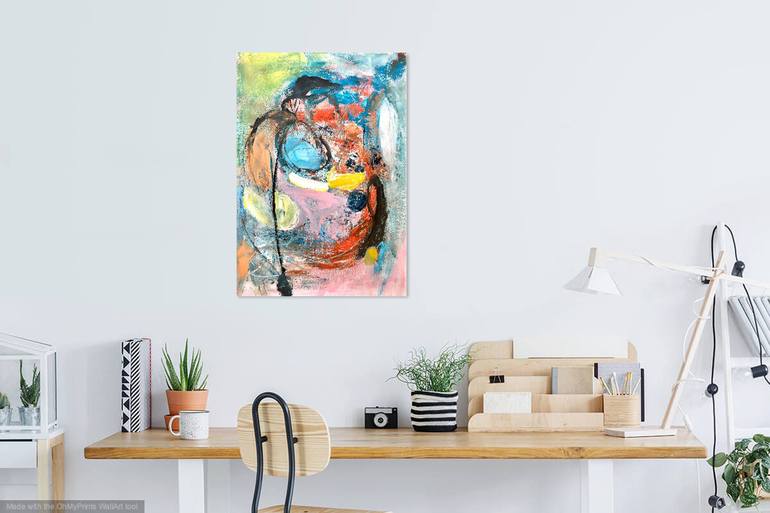 Original Abstract Expressionism Abstract Painting by Christel Haag