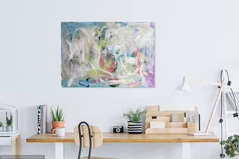 Original Fine Art Abstract Painting by Christel Haag