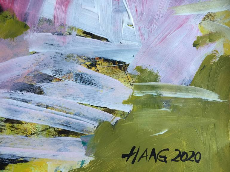 Original Abstract Expressionism Abstract Painting by Christel Haag