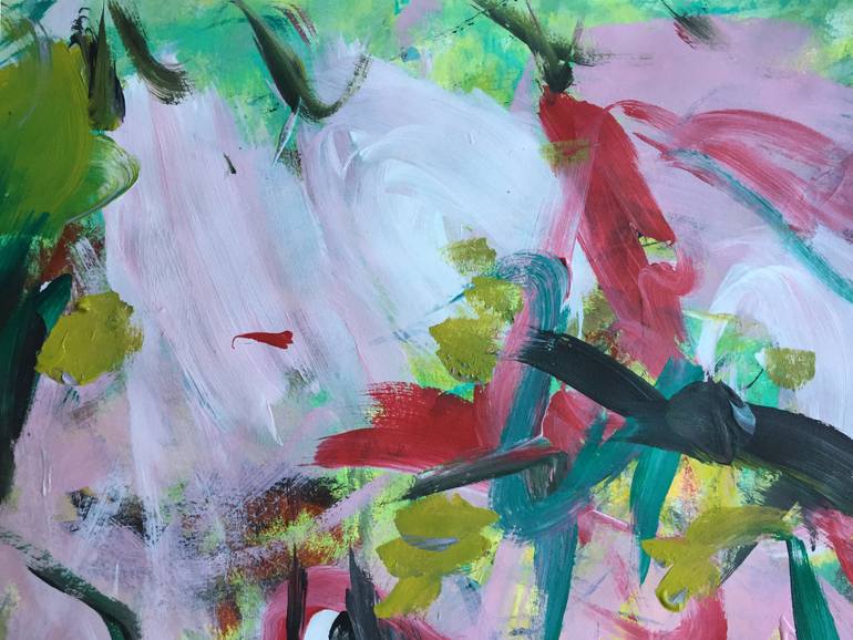 Original Abstract Expressionism Abstract Painting by Christel Haag