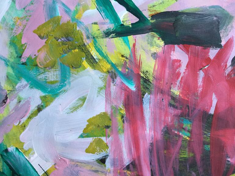 Original Abstract Expressionism Abstract Painting by Christel Haag