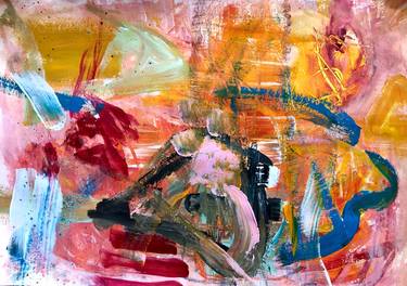 Original Abstract Expressionism Abstract Paintings by Christel Haag