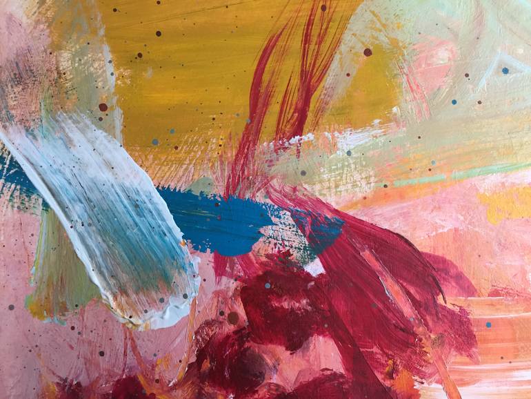 Original Abstract Expressionism Abstract Painting by Christel Haag