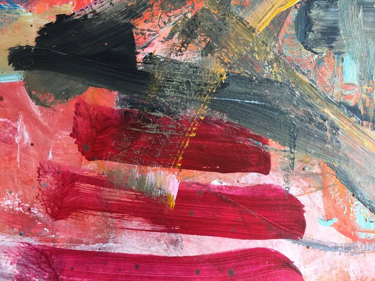 Original Abstract Expressionism Abstract Painting by Christel Haag