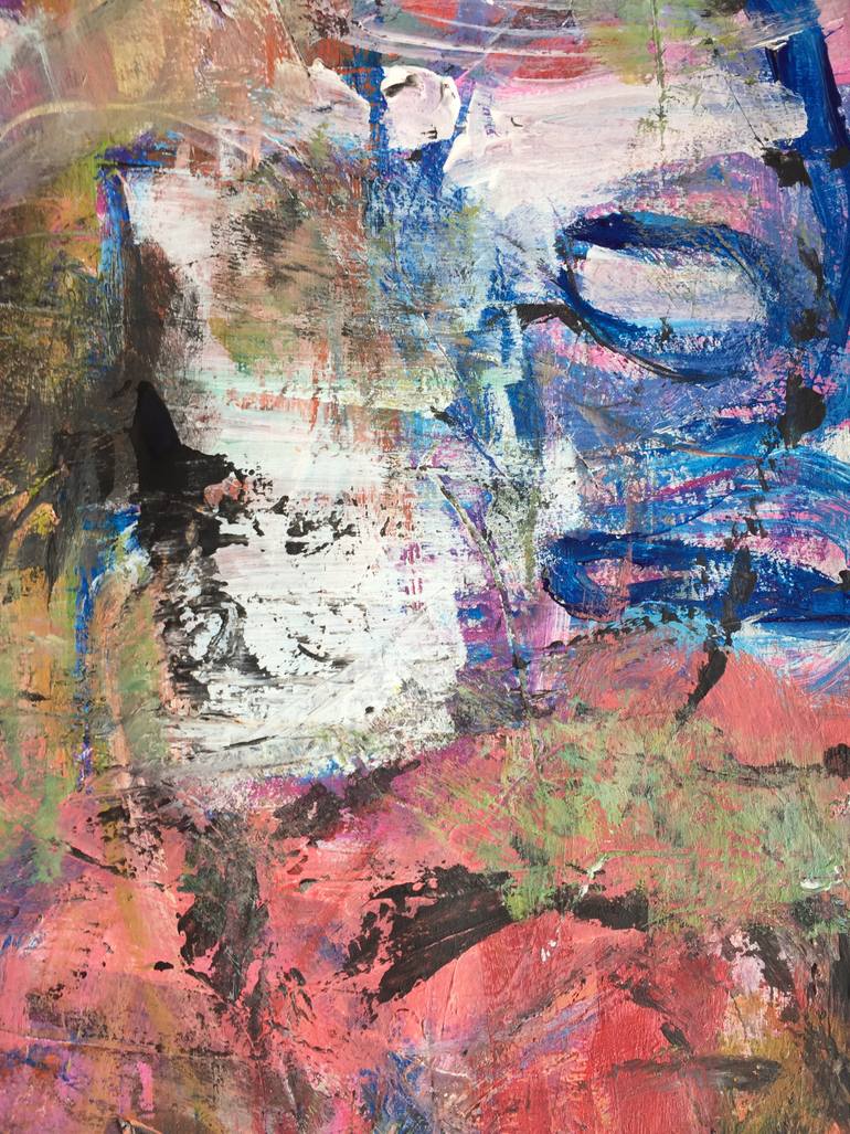 Original Abstract Expressionism Abstract Painting by Christel Haag