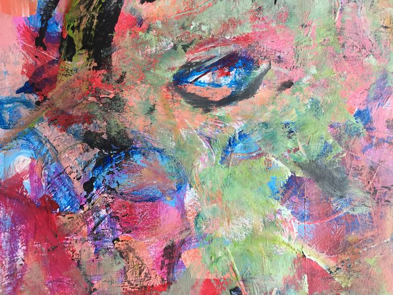 Original Abstract Expressionism Abstract Painting by Christel Haag