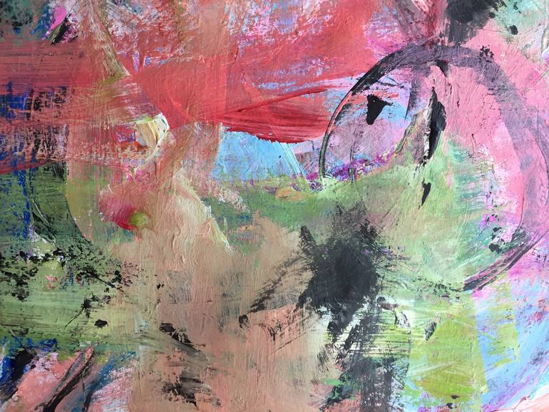 Original Abstract Expressionism Abstract Painting by Christel Haag