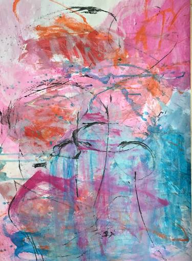 Original Abstract Expressionism Abstract Paintings by Christel Haag