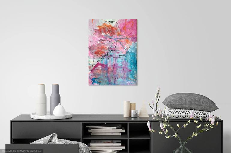 Original Abstract Expressionism Abstract Painting by Christel Haag