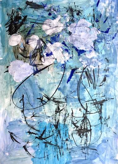 Original Abstract Expressionism Abstract Paintings by Christel Haag