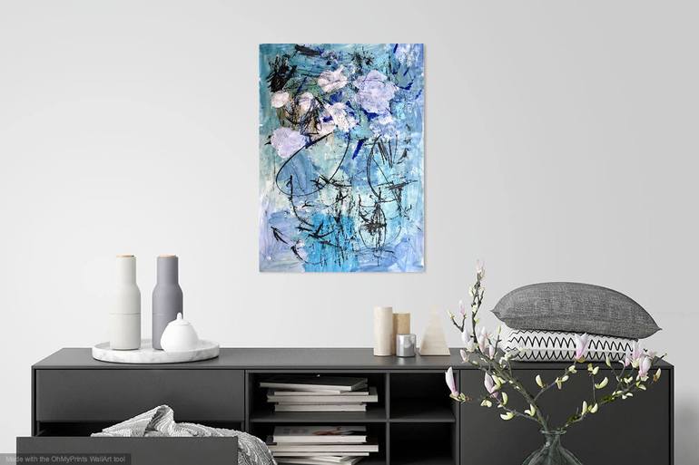 Original Abstract Expressionism Abstract Painting by Christel Haag