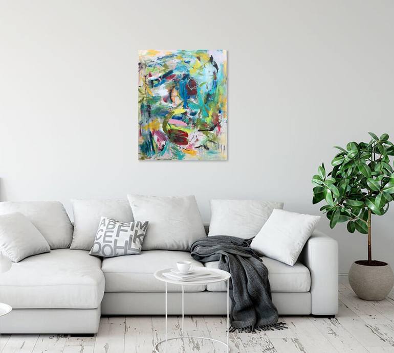 Original Abstract Expressionism Abstract Painting by Christel Haag