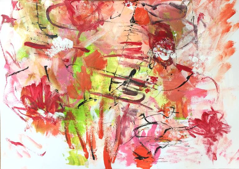 Original Modernism Abstract Painting by Christel Haag