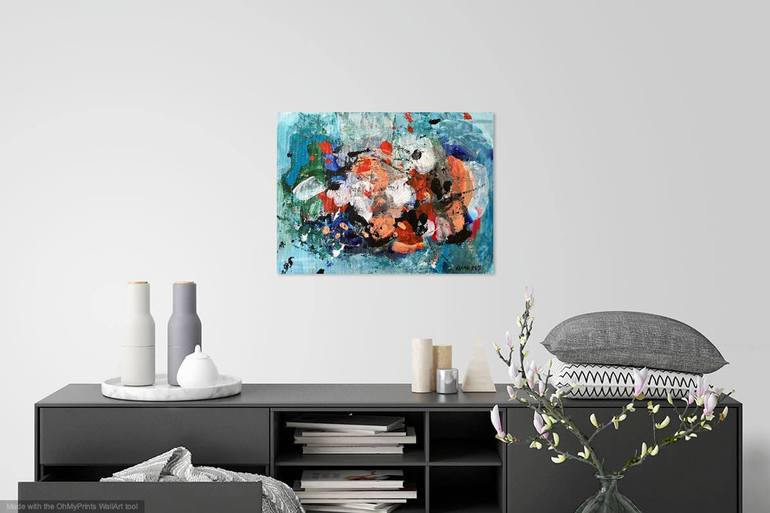 Original Abstract Expressionism Abstract Painting by Christel Haag