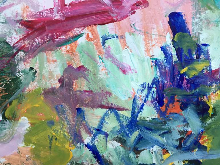 Original Modernism Abstract Painting by Christel Haag