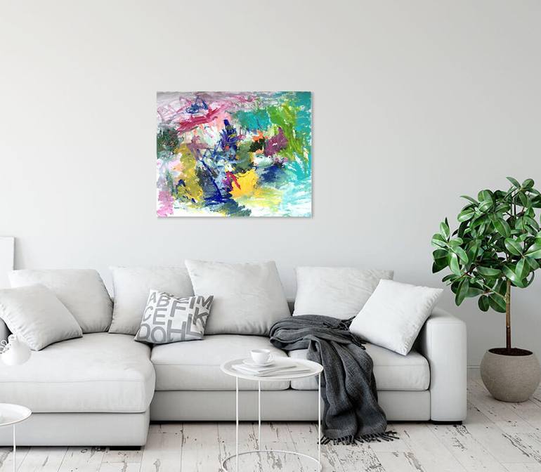 Original Modernism Abstract Painting by Christel Haag