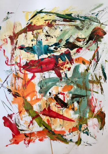 Original Abstract Expressionism Abstract Paintings by Christel Haag