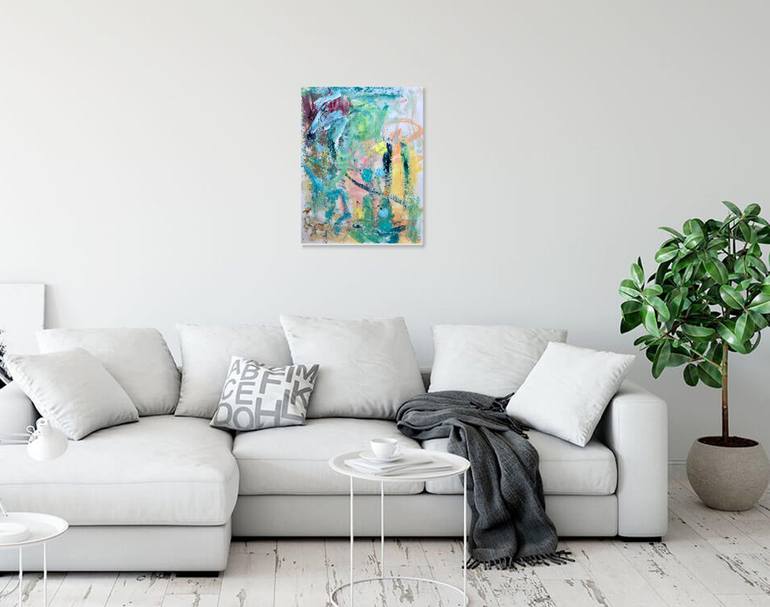 Original Fine Art Abstract Painting by Christel Haag