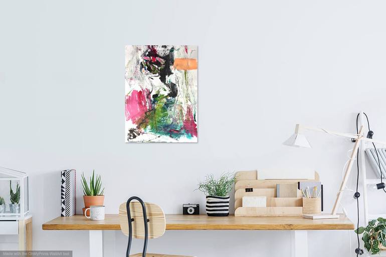 Original Abstract Expressionism Abstract Painting by Christel Haag