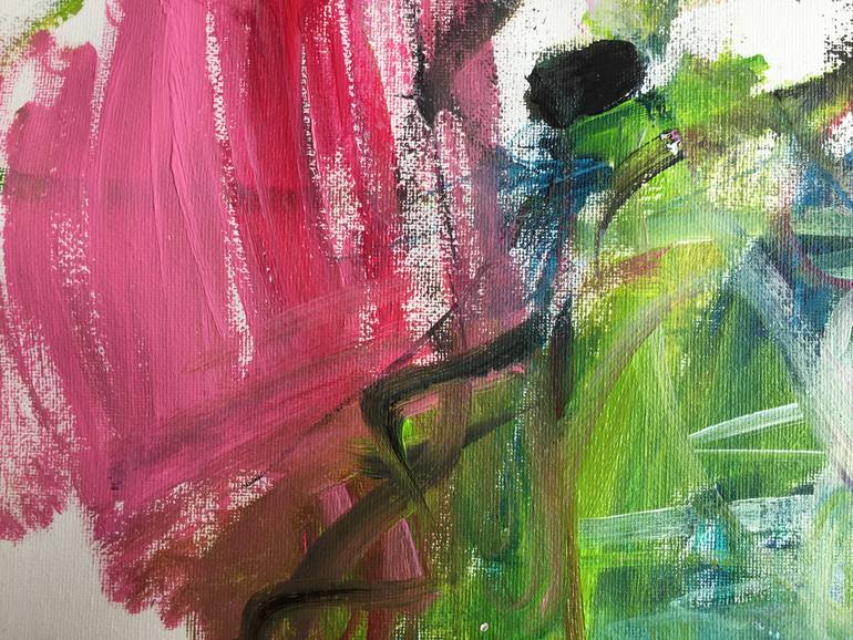 Original Abstract Expressionism Abstract Painting by Christel Haag
