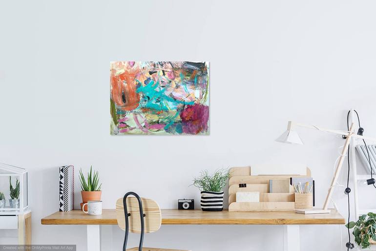 Original Abstract Expressionism Abstract Painting by Christel Haag