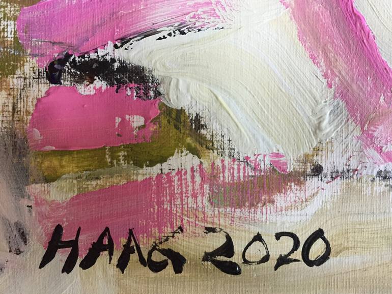 Original Abstract Expressionism Abstract Painting by Christel Haag