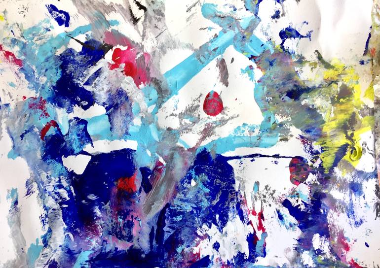 Original Abstract Expressionism Abstract Painting by Christel Haag