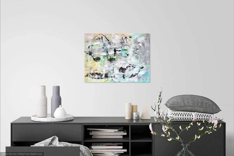 Original Abstract Expressionism Abstract Painting by Christel Haag