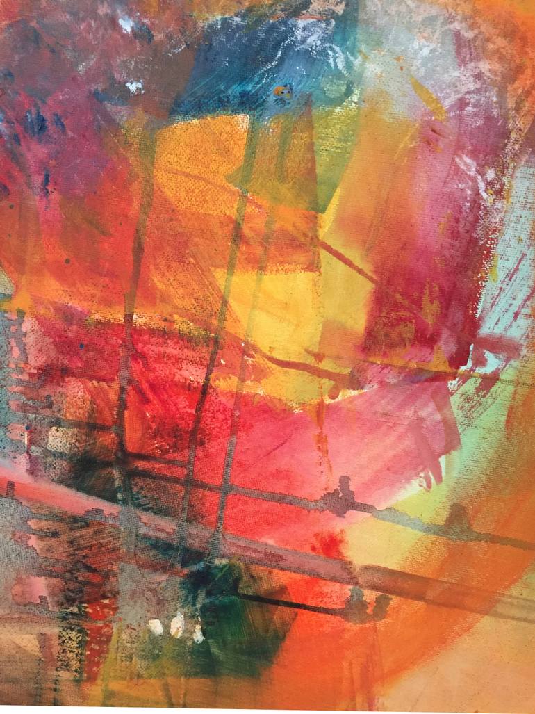 Original Impressionism Abstract Painting by Christel Haag