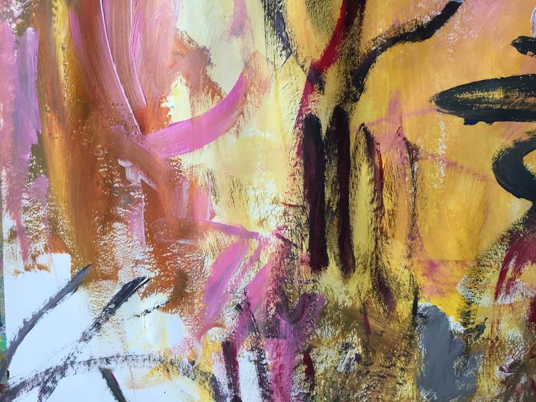 Original Abstract Expressionism Abstract Painting by Christel Haag