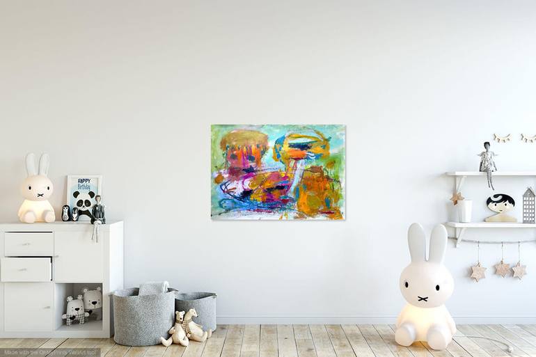 Original Abstract Painting by Christel Haag