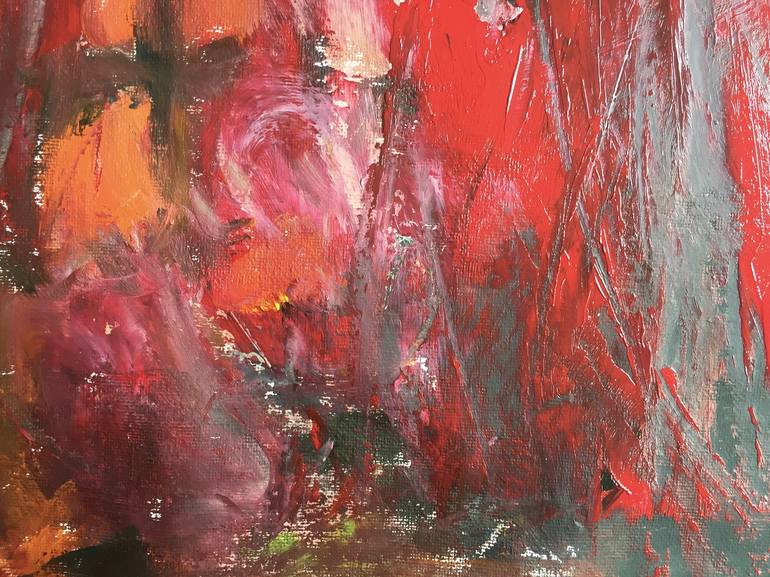 Original Abstract Expressionism Abstract Painting by Christel Haag