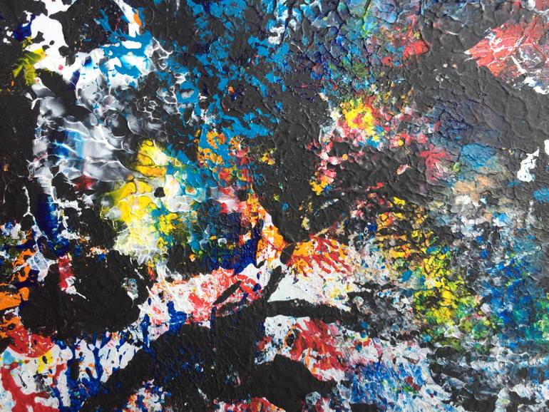 Original Abstract Expressionism Abstract Painting by Christel Haag