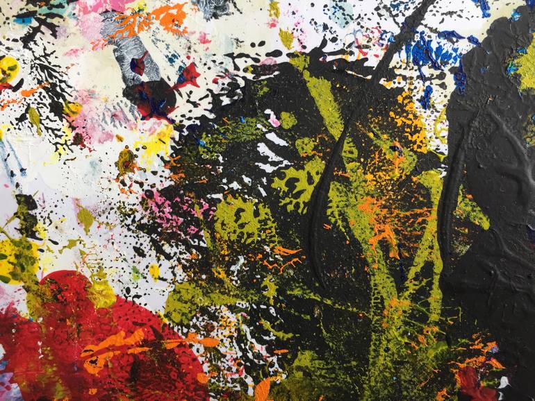 Original Abstract Expressionism Abstract Painting by Christel Haag