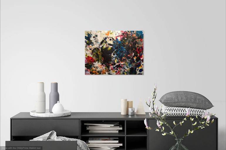 Original Abstract Expressionism Abstract Painting by Christel Haag