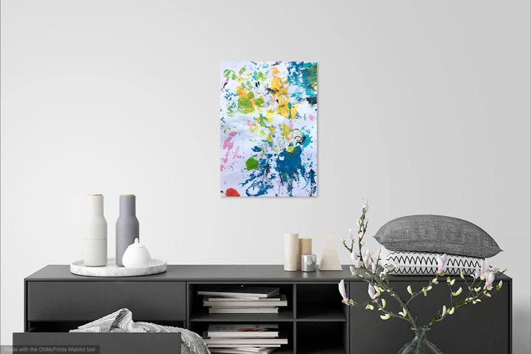 Original Abstract Expressionism Abstract Painting by Christel Haag