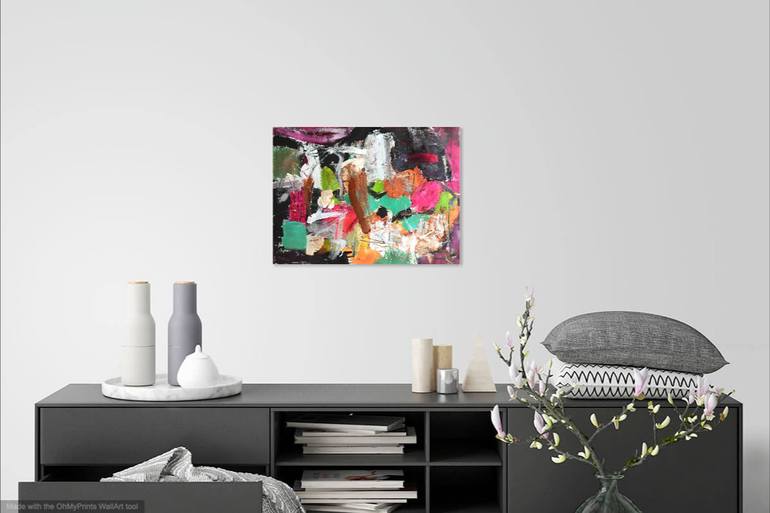 Original Abstract Expressionism Abstract Painting by Christel Haag